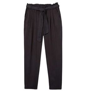 Daily ritual high waist pants‎ paperbag waist with tie sz 12 stretch